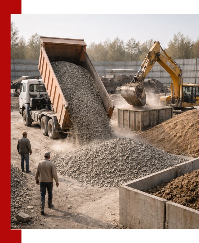 Доставка нерудных материалов с погрузкой и разгрузкой в Ишиме