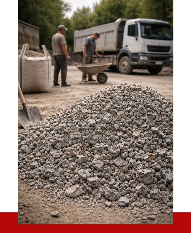 Гранитный щебень фракция 20-40 в Ишиме от 3326 руб. ПРОНЕРУДШм