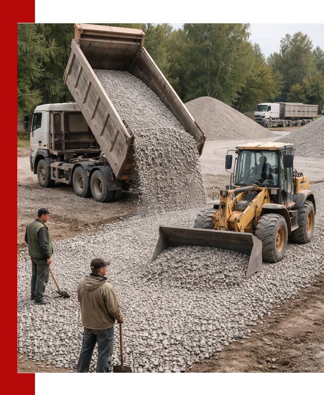 Купить гравийный щебень фракция 20-40 в Ишиме с доставкой