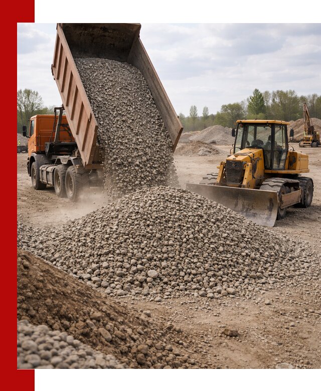 Доставка гравийного щебня фракции 40-70 в Ишиме