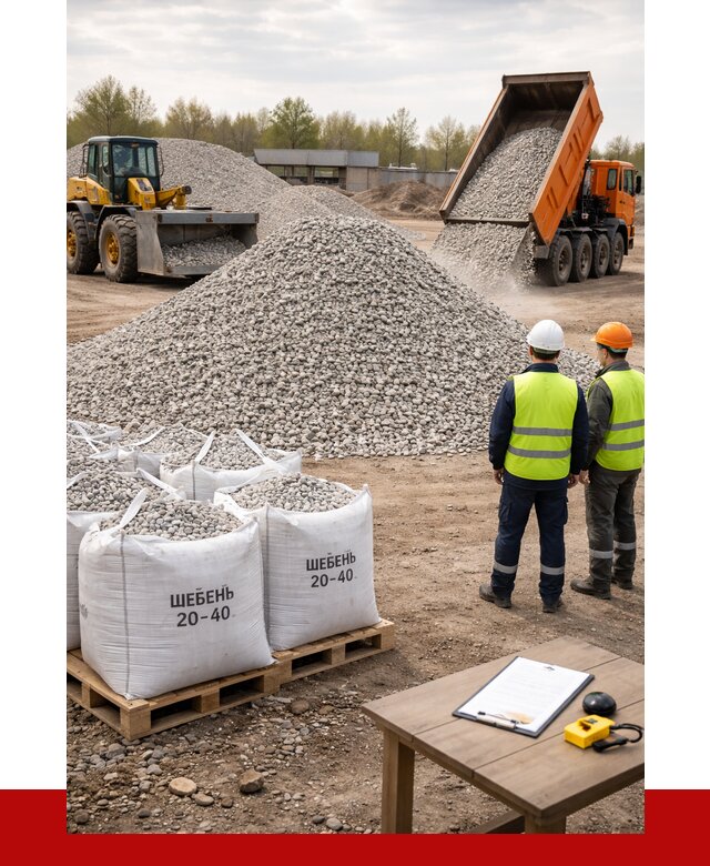 Известняковый щебень 20-40 в Ишиме от 2183 р. ПРОНЕРУДШм