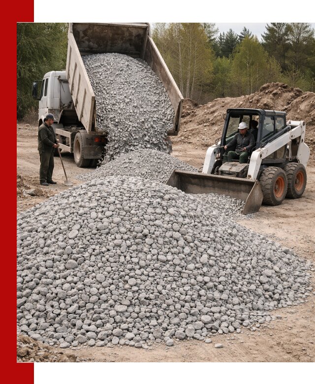 Доставка доломитового щебня в Ишиме напрямую от карьера