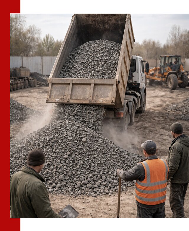 Доставка шлакового щебня в удобные сроки по выгодной цене в Ишиме