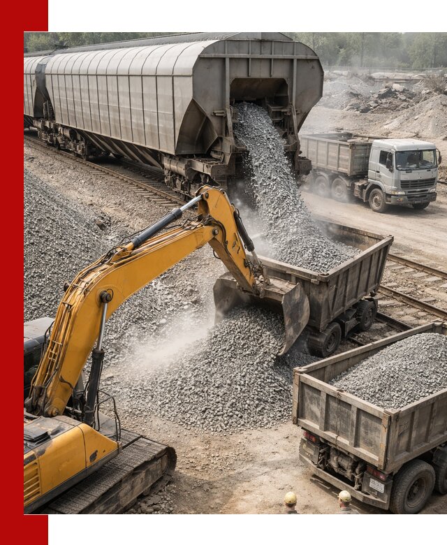 Доставка железнодорожного щебня в Ишиме крупными партиями быстрого отгруза