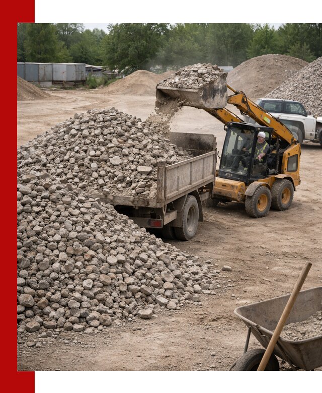 Доставка вторичного щебня в Ишиме для строительных работ