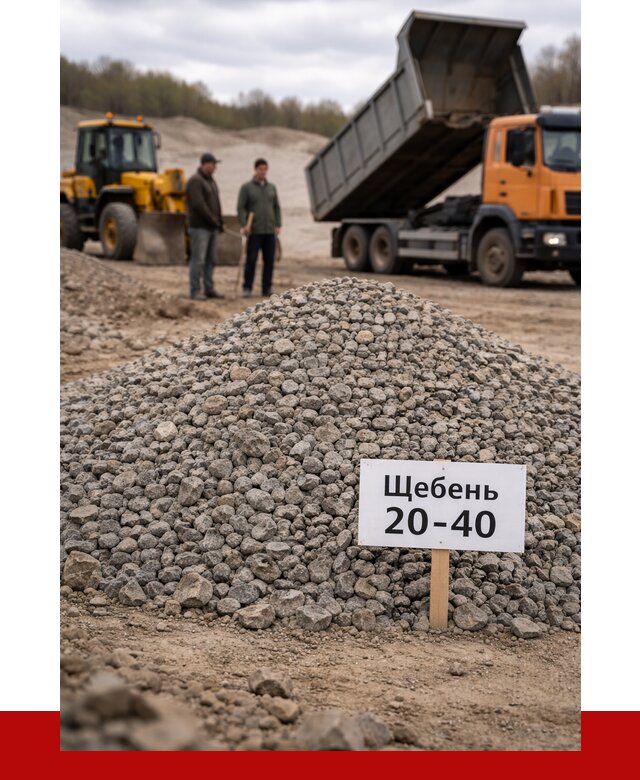 Бетонный щебень фракция 20-40 в Ишиме от 2546 р. | ПРОНЕРУДШм