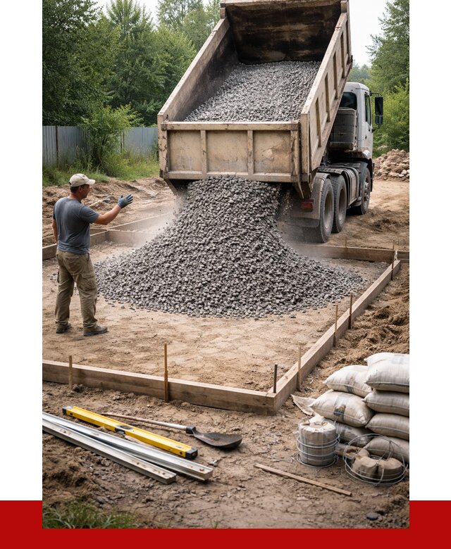 Купить щебень для фундамента в Ишиме от 4677 р. | ПРОНЕРУДШм