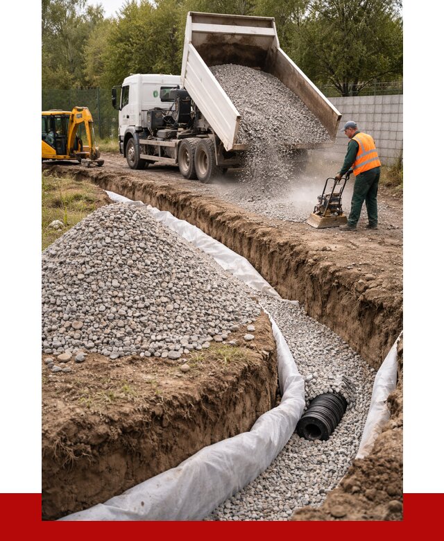 Щебень для дренажа в Ишиме от 1923 р., ПРОНЕРУДШм доставка