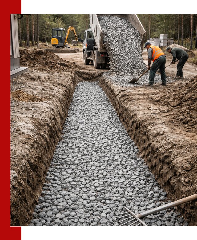 Щебень для дренажа с доставкой в Ишиме высокого качества