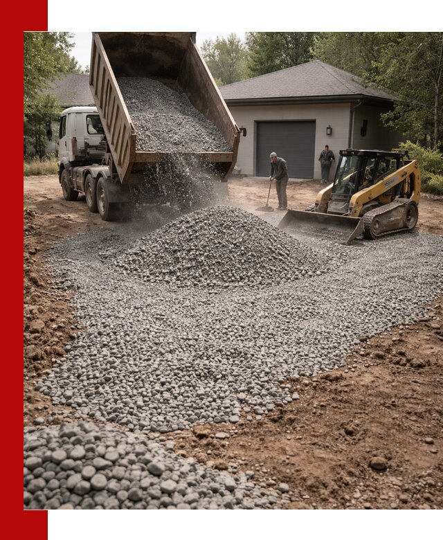Щебень для парковки в Ишиме: доставка и укладка качественного материала