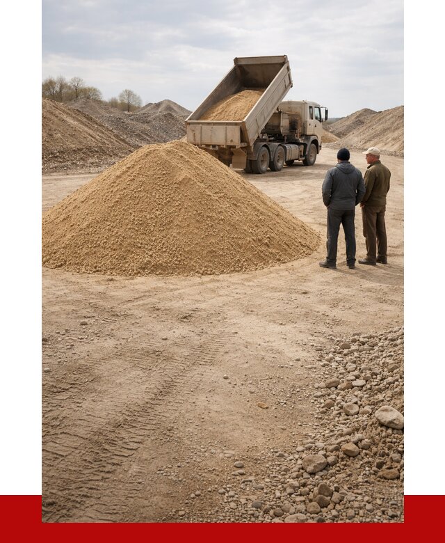 Карьерный песок крупнозернистый в Ишиме от 8834 р | ПРОНЕРУДШм