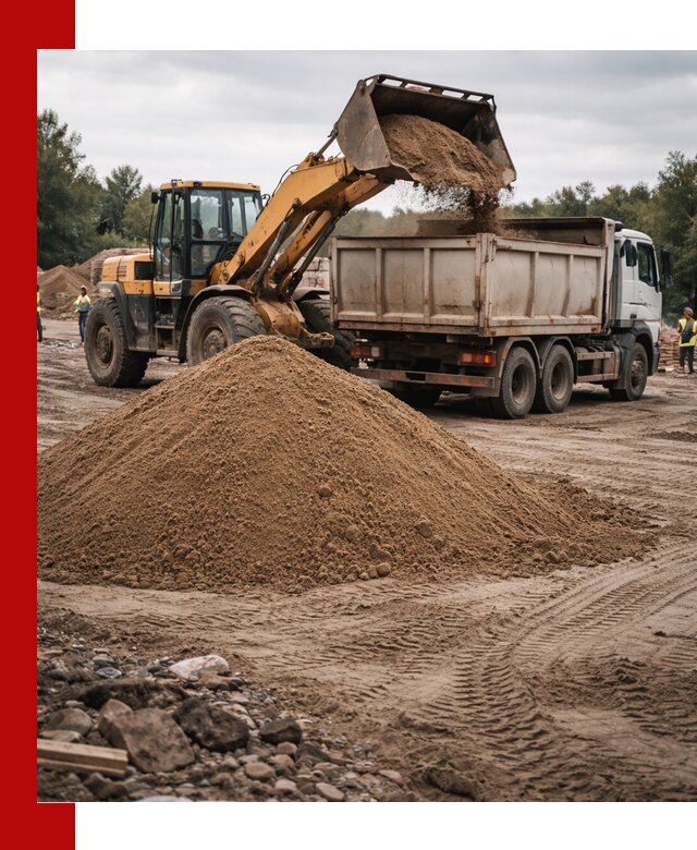 Доставка речного песка навалом в Ишиме быстро и выгодно