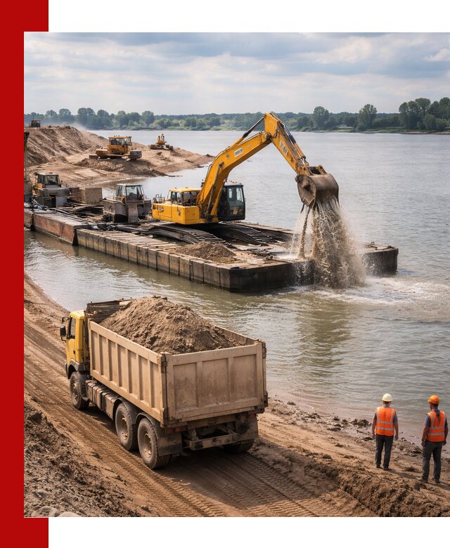 Намывной песок с доставкой в Ишиме оптом и в розницу