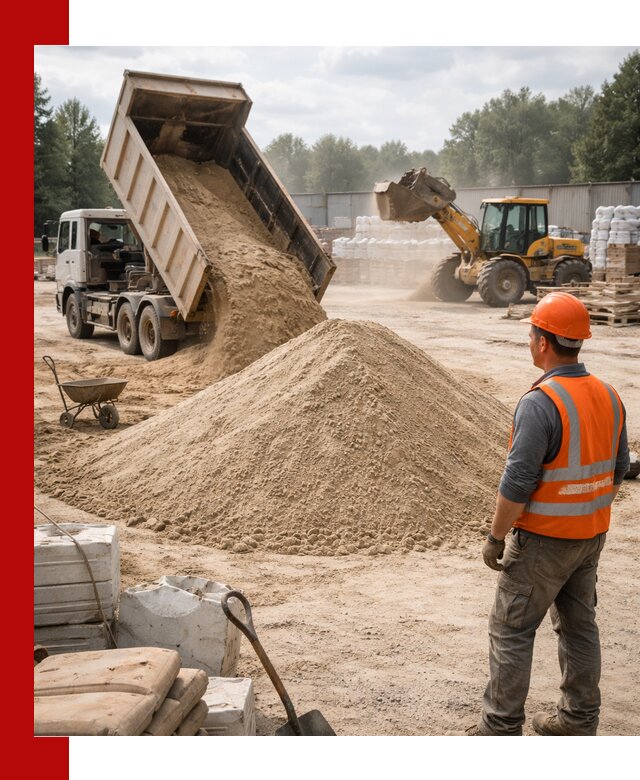 Доставка строительного песка с самосвалом в Ишиме