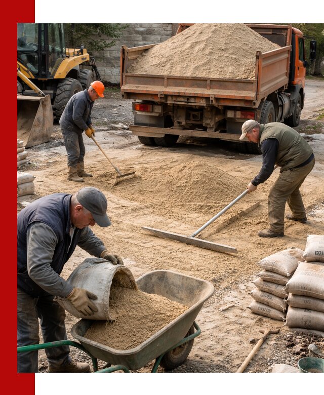 Поставка песка для стяжки в Ишиме с быстрой доставкой