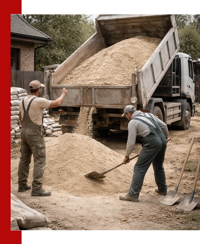 Песок для штукатурки с доставкой в Ишиме качественный и чистый