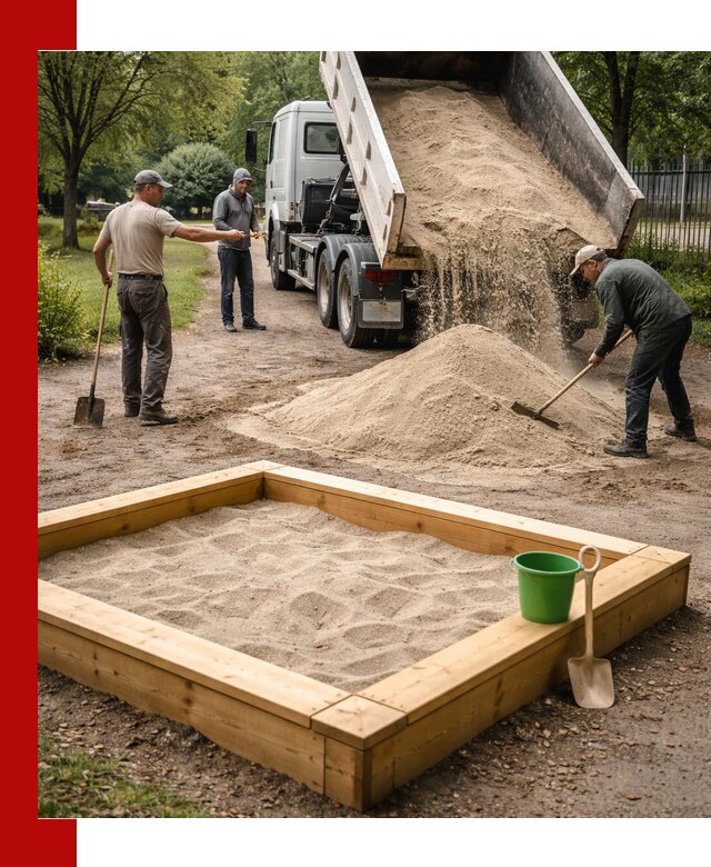 Песок для песочницы с доставкой в Ишиме недорого и чистый