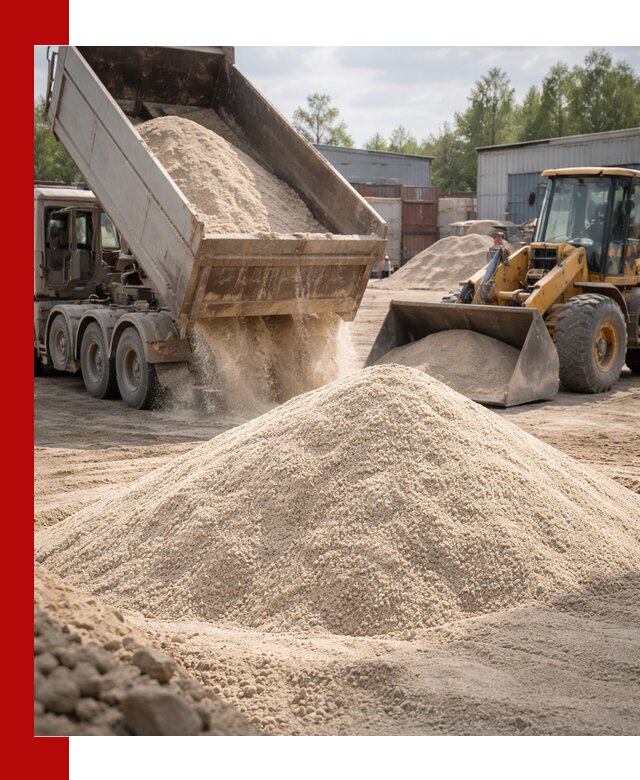 Кварцевый песок с доставкой в Ишиме для строительных работ