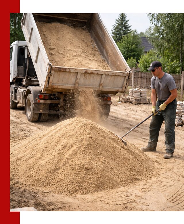 Доставка сухого песка самосвалами в Ишиме