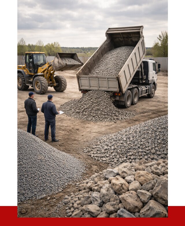 Гравий и камень с доставкой в Ишиме от 4365 р. - ПРОНЕРУДШм