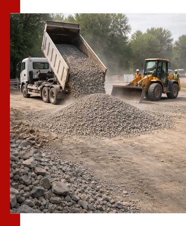Гравий фракция 5–20 доставка в Ишиме оптом и в розницу