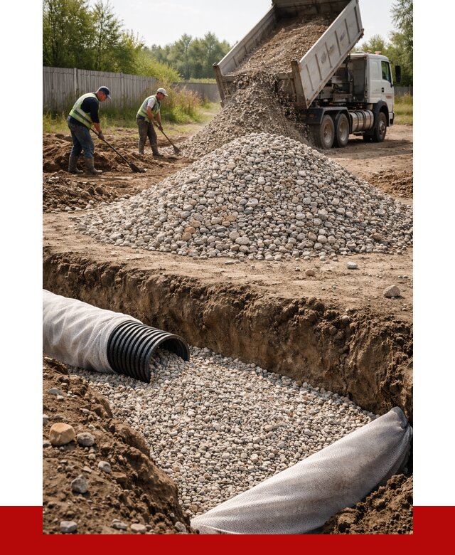 Гравий для дренажа в Ишиме от 2286 р., доставка ПРОНЕРУДШм