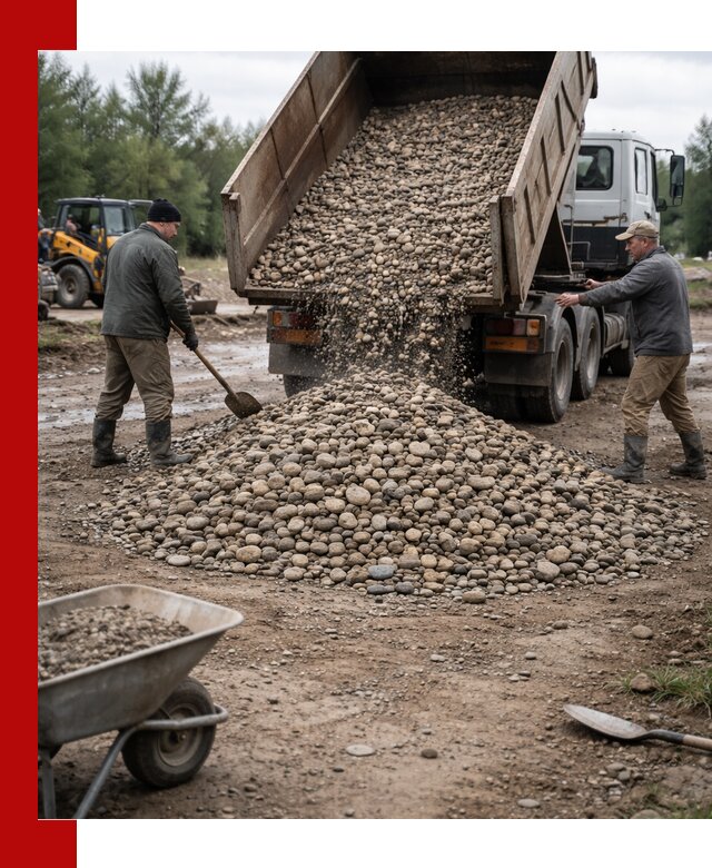 Доставка гальки речной оптом и в розницу в Ишиме