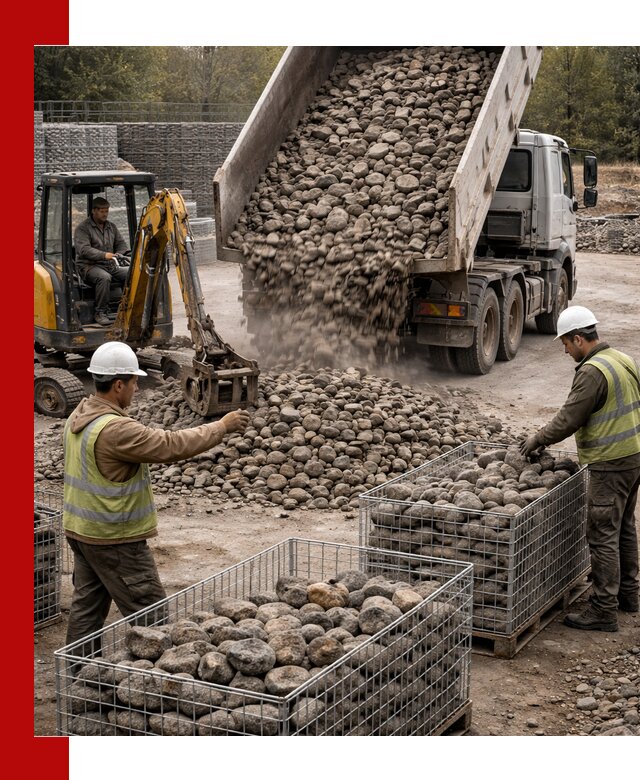 Камень для габионов фракция 100–201 в Ишиме