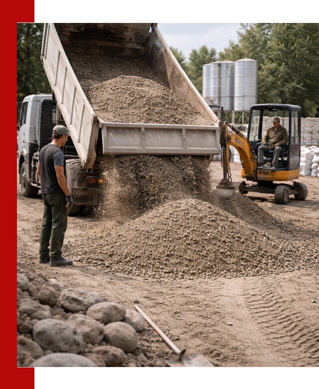 Доставка ПГС С3 в Ишиме самосвалами и миксерами