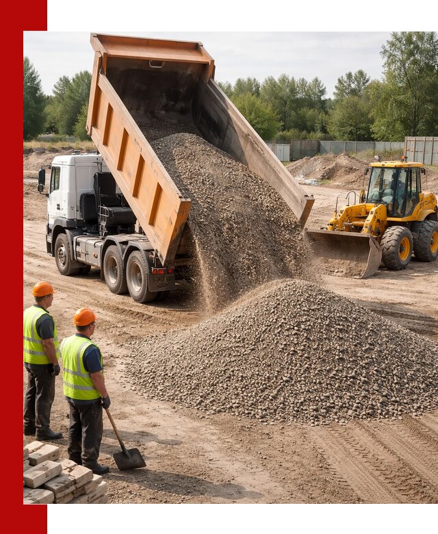Доставка щебёночно-песчаной смеси ЩПС С7 в Ишиме