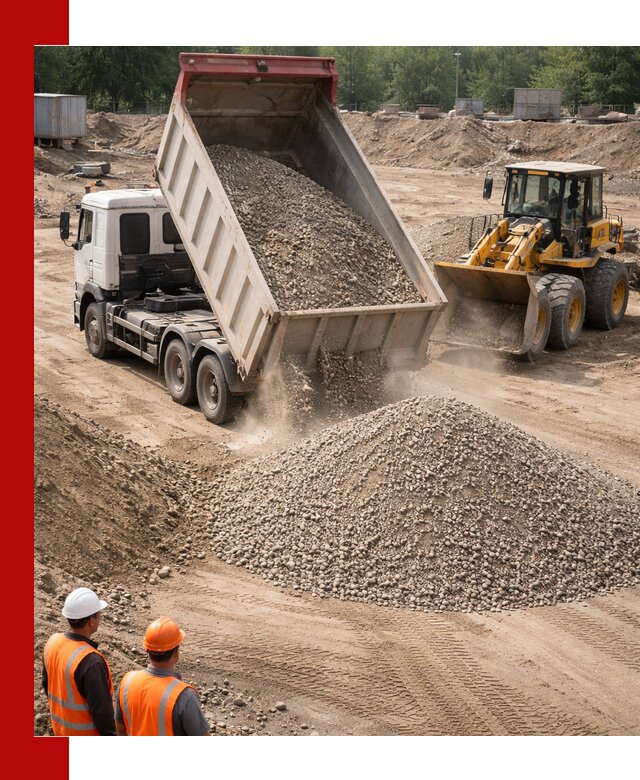 Щебень с песком (ЩГПС С2) с доставкой в Ишиме