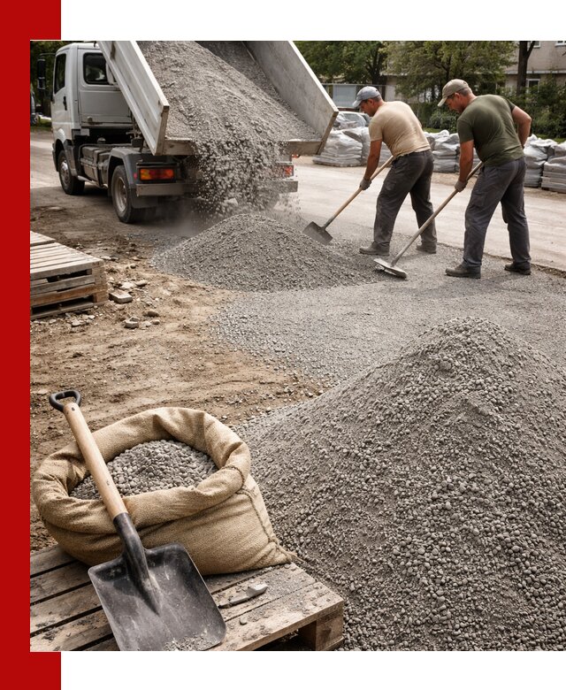 Отсев для тротуарной плитки в Ишиме — доставка и укладка