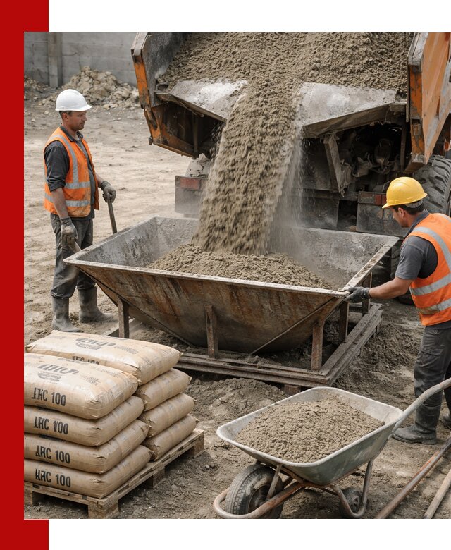 Доставка цементно-песчаной смеси М100 в Ишиме