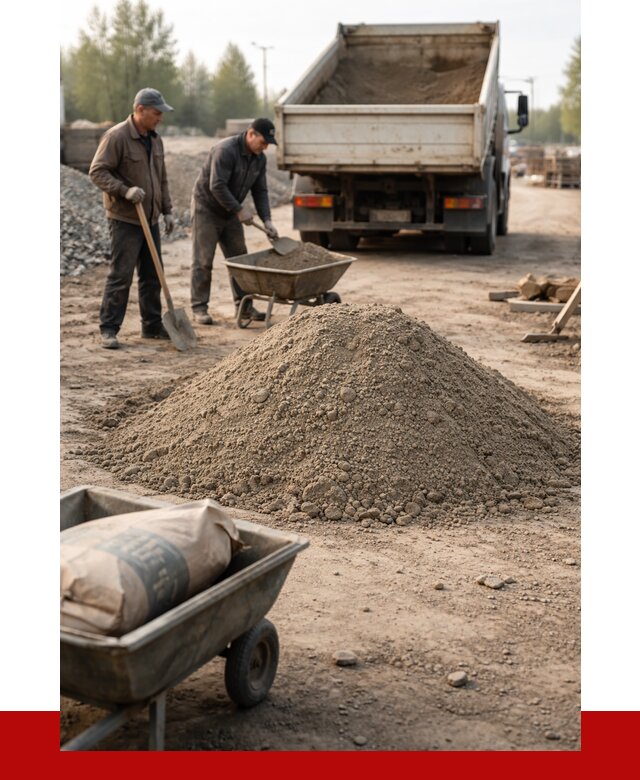 Цементно-песчаная смесь М150 в Ишиме от 4885 р. | ПРОНЕРУДШм