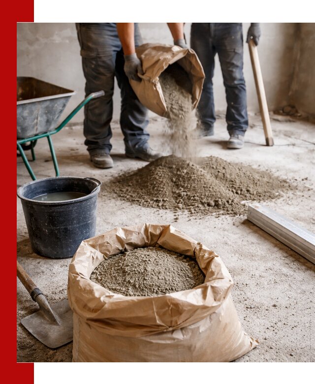 Доставка сухой смеси для стяжки в Ишиме