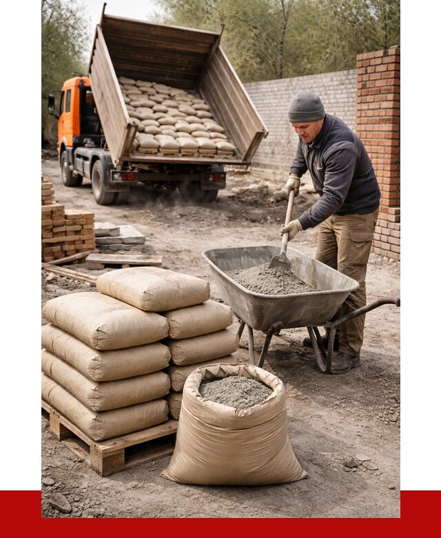 Купить сухую смесь для кладки в Ишиме от 1247 р. | ПРОНЕРУДШм