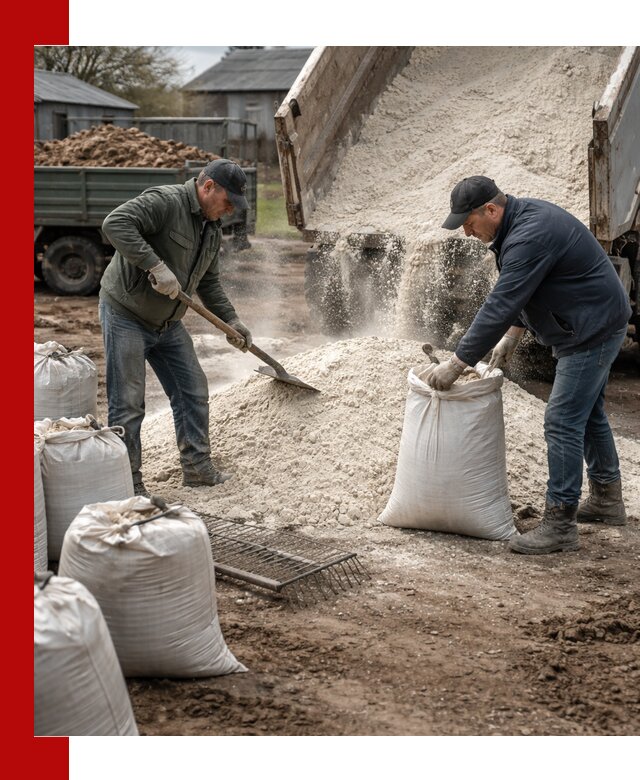 Доставка извести пушонки в Ишиме оптом и мелким оптом