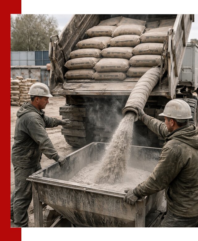 Доставка цемента М400 в Ишиме оптом и в розницу