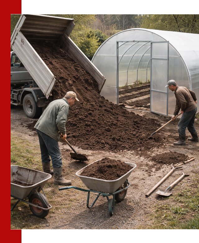Грунт для теплицы с доставкой в Ишиме — плодородный субстрат под растения