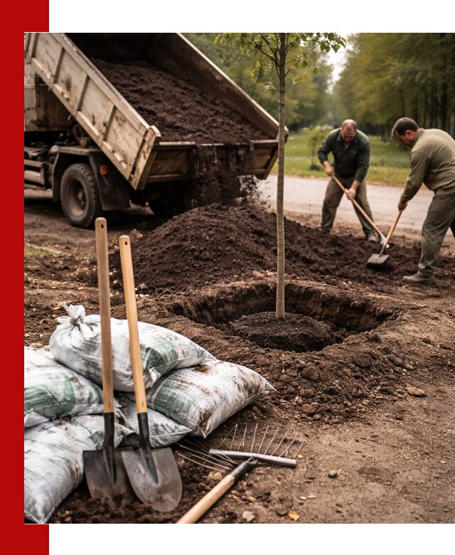 Грунт для посадки деревьев в Ишиме — доставка и подготовка почвы