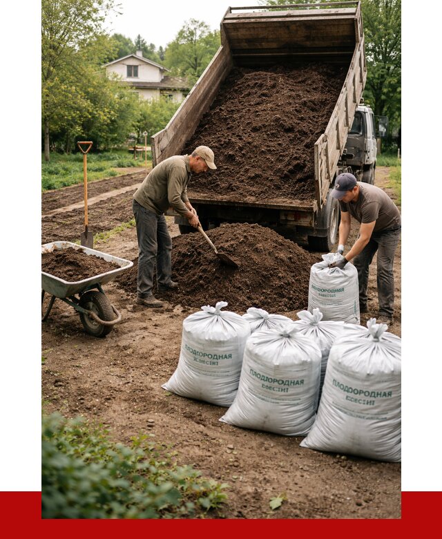 Плодородная смесь в Ишиме от 4365 р./куб с доставкой | ПРОНЕРУДШм