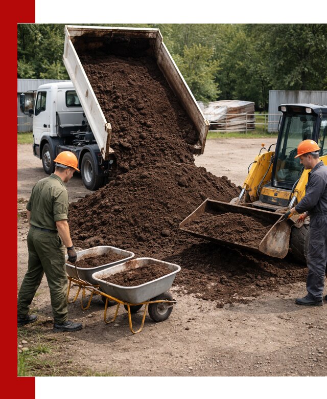 Доставка торфо-земляной смеси в Ишиме для огорода и ландшафта