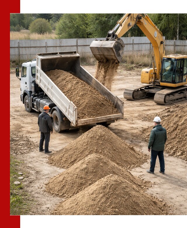 Доставка супеси вагонными и автопартиями в Ишиме