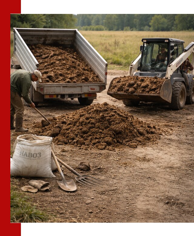 Доставка конского навоза в Ишиме с разгрузкой и доставкой на объект