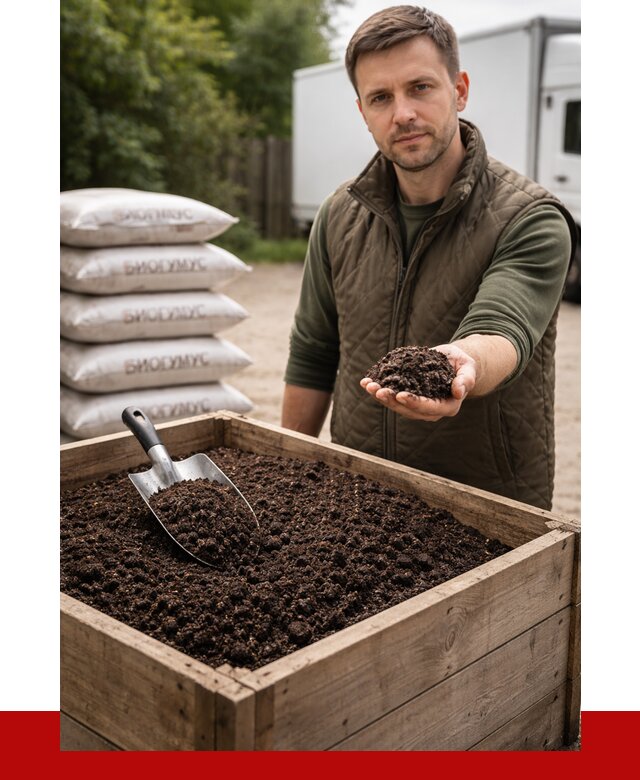 Купить биогумус в Ишиме с доставкой от 8834 р. за куб | ПРОНЕРУДШм