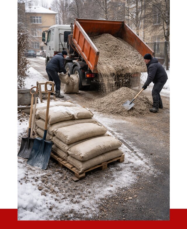 Противогололедные материалы оптом в Ишиме от 4365 р. | ПРОНЕРУДШм