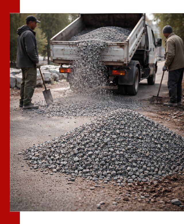 Гранитная крошка для посыпки дорог и тротуаров в Ишиме