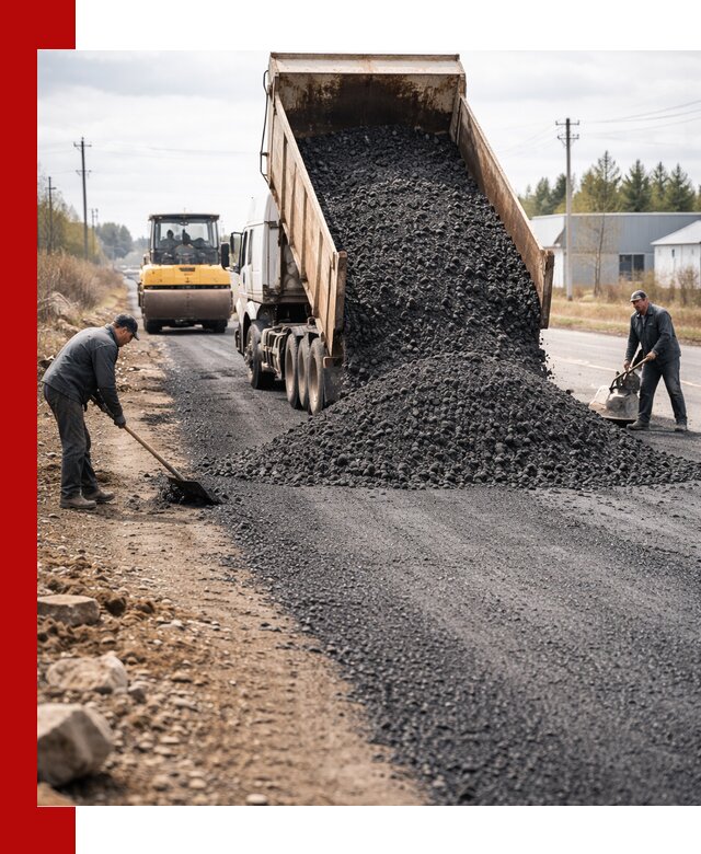 Асфальтовая крошка для дорог в Ишиме — поставка и доставка