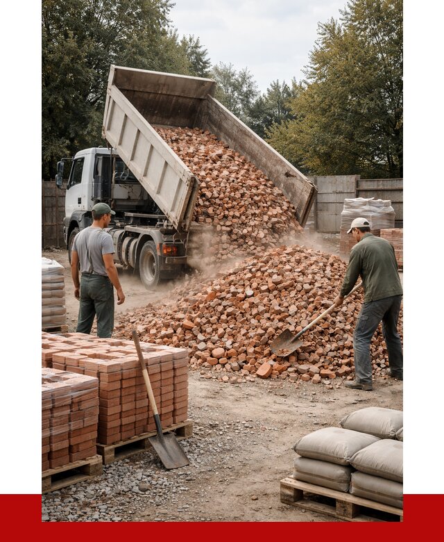 Бой кирпича в Ишиме с доставкой от 4365 руб/куб | ПРОНЕРУДШм