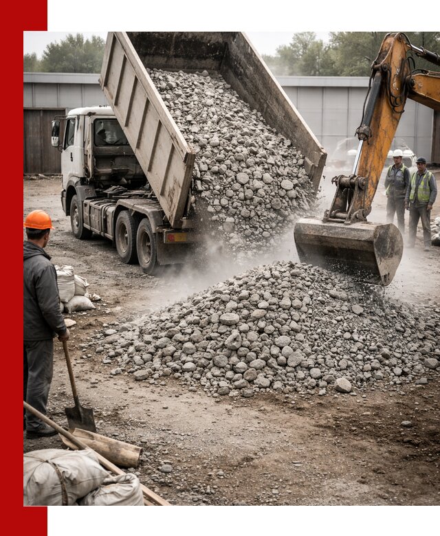 Доставка дробленого бетона в Ишиме оптом и в розницу